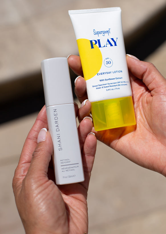 Retinol Reform and Supergoop Play SPF 50
