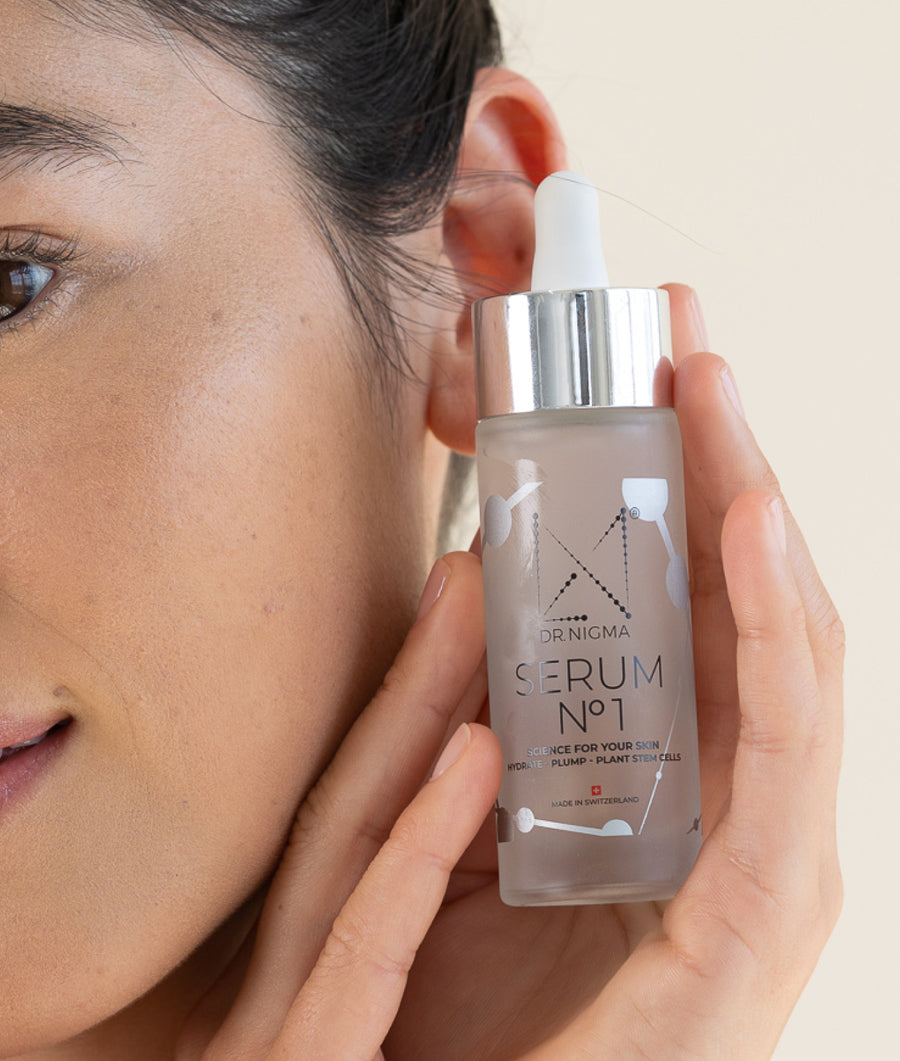 dr. nigma serum no. 1 with model