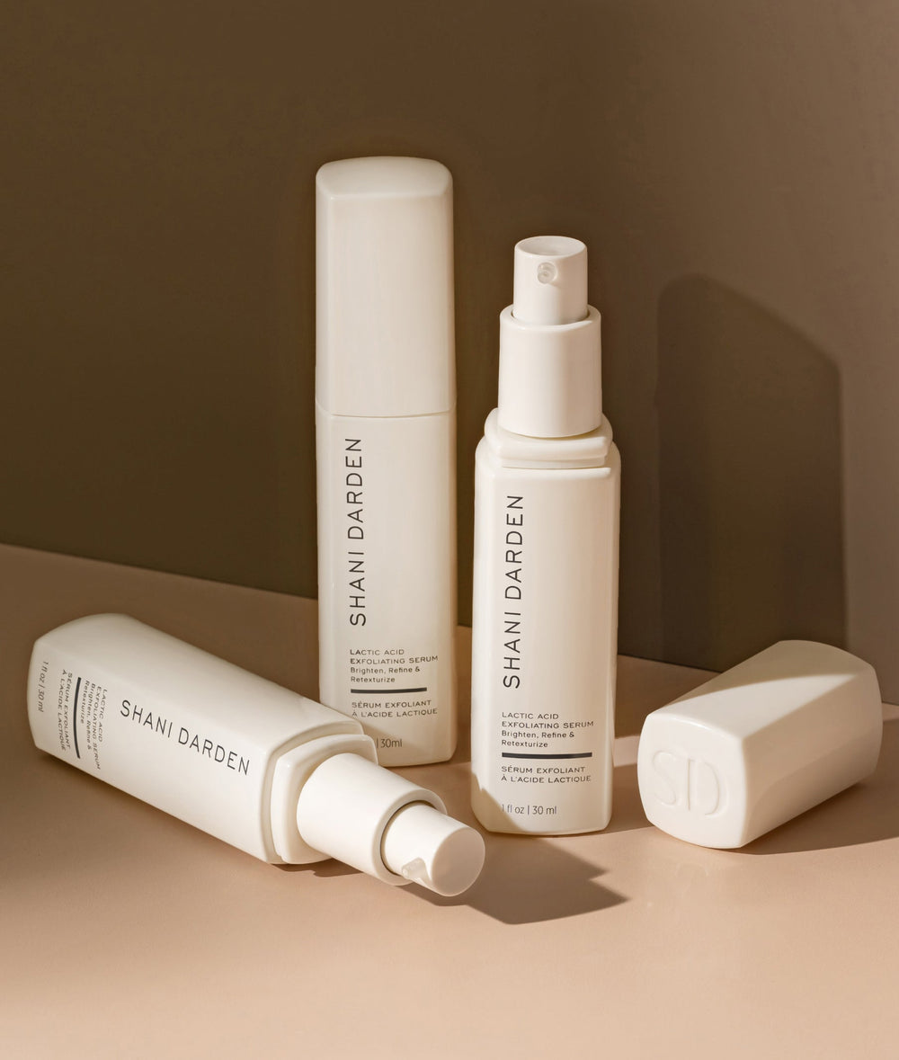 shani darden lactic acid serum bottles