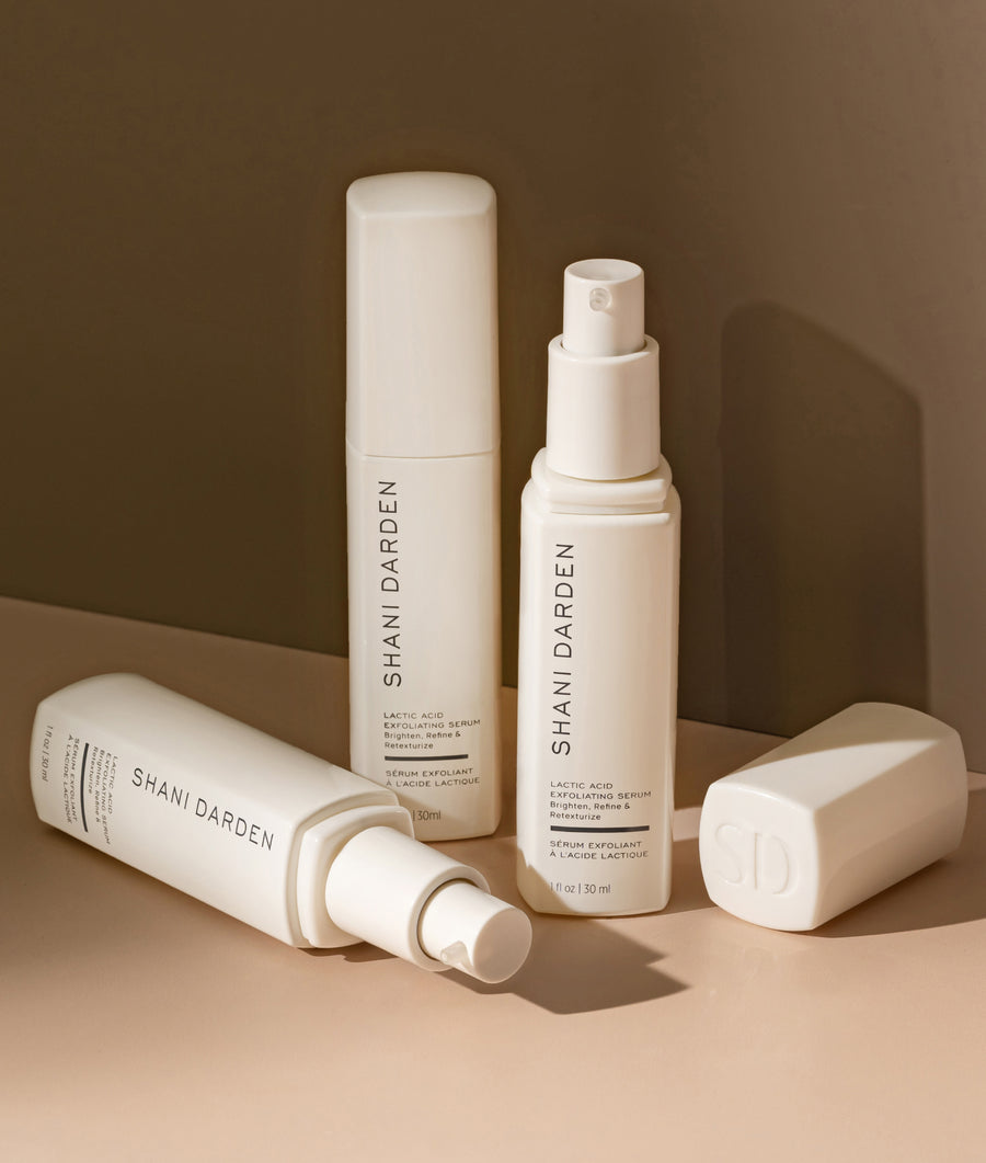 shani darden lactic acid serum bottles