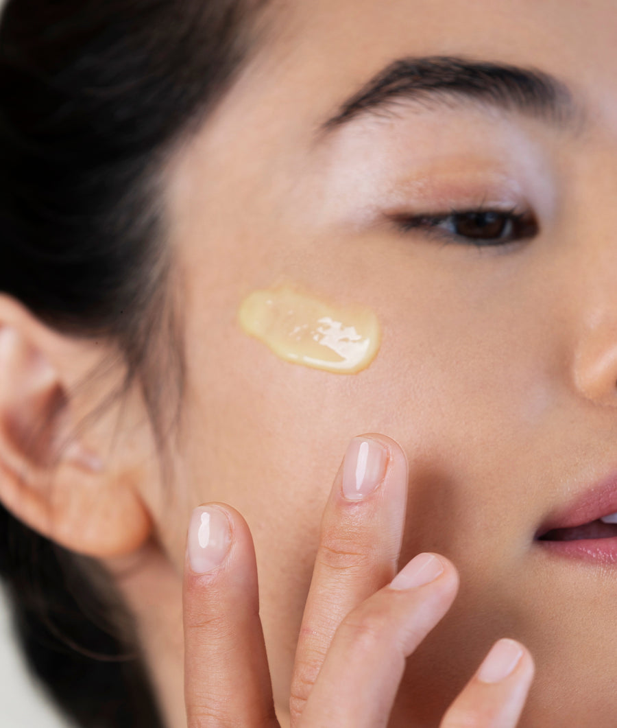 retinol reform texture on cheek
