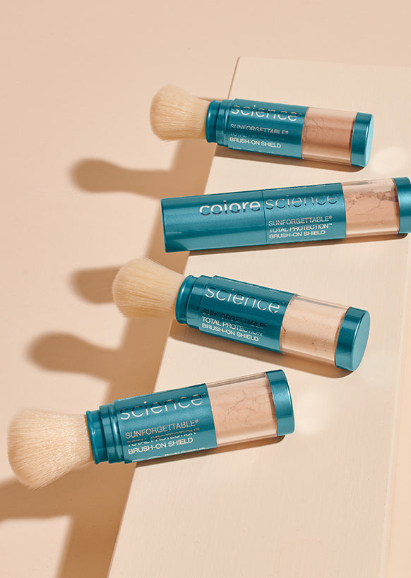 multiple brush-on shield spf 50 in different shades